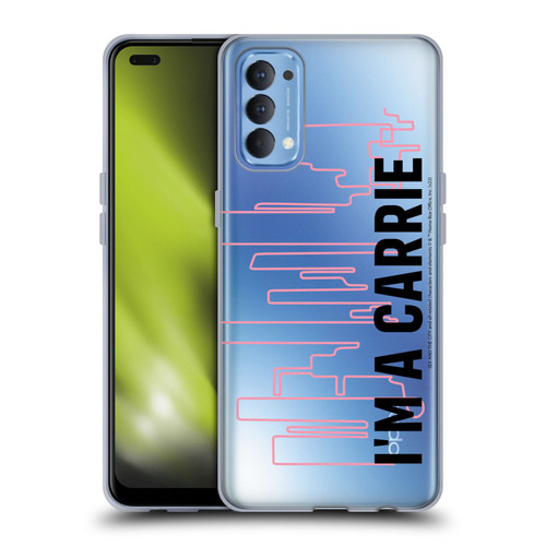 Sex and The City: Television Series Characters Carrie Soft Gel Case for OPPO Reno 4 5G