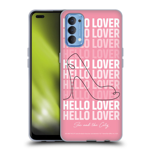 Sex and The City: Television Series Characters Hello Lover Carrie Soft Gel Case for OPPO Reno 4 5G