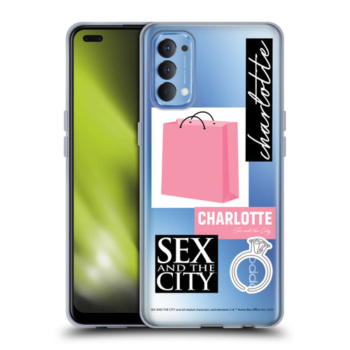 Sex and The City: Television Series Characters Shopping Bag Charlotte Soft Gel Case for OPPO Reno 4 5G