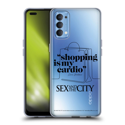 Sex and The City: Television Series Characters Shopping Cardio Carrie Soft Gel Case for OPPO Reno 4 5G