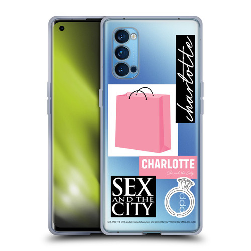 Sex and The City: Television Series Characters Shopping Bag Charlotte Soft Gel Case for OPPO Reno 4 Pro 5G