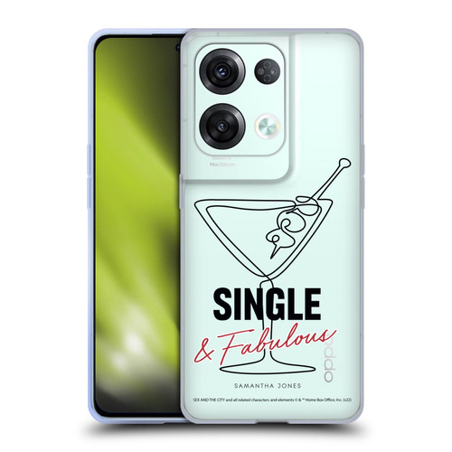 Sex and The City: Television Series Characters Single And Fabulous Samantha Soft Gel Case for OPPO Reno8 Pro