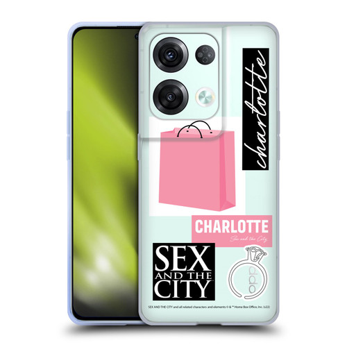 Sex and The City: Television Series Characters Shopping Bag Charlotte Soft Gel Case for OPPO Reno8 Pro