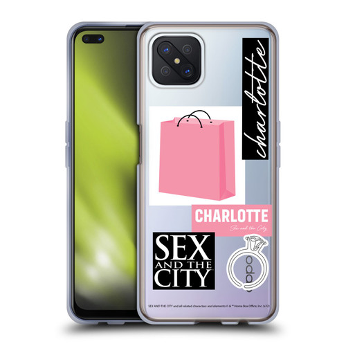 Sex and The City: Television Series Characters Shopping Bag Charlotte Soft Gel Case for OPPO Reno4 Z 5G