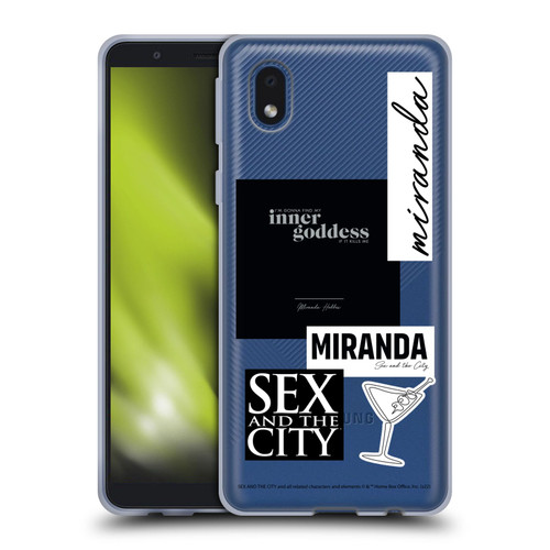 Sex and The City: Television Series Characters Inner Goddess Miranda Soft Gel Case for Samsung Galaxy A01 Core (2020)