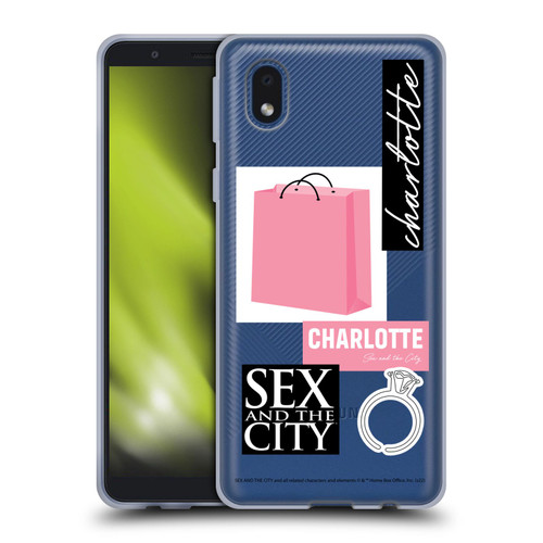 Sex and The City: Television Series Characters Shopping Bag Charlotte Soft Gel Case for Samsung Galaxy A01 Core (2020)