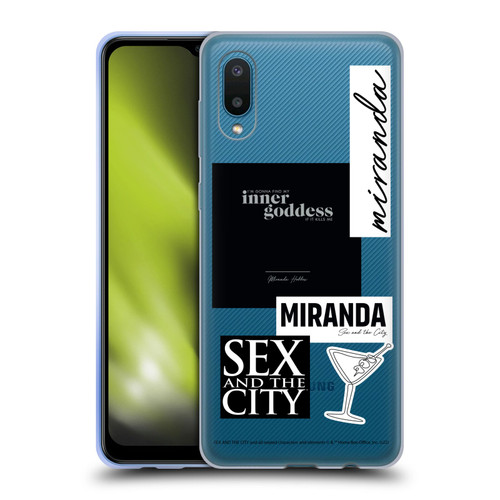 Sex and The City: Television Series Characters Inner Goddess Miranda Soft Gel Case for Samsung Galaxy A02/M02 (2021)