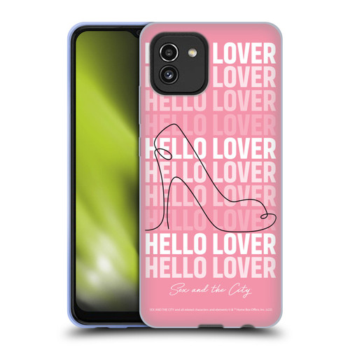 Sex and The City: Television Series Characters Hello Lover Carrie Soft Gel Case for Samsung Galaxy A03 (2021)