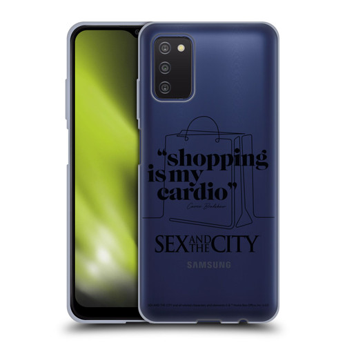 Sex and The City: Television Series Characters Shopping Cardio Carrie Soft Gel Case for Samsung Galaxy A03s (2021)