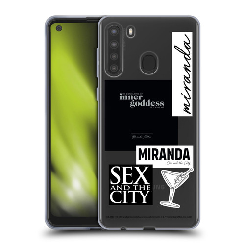 Sex and The City: Television Series Characters Inner Goddess Miranda Soft Gel Case for Samsung Galaxy A21 (2020)