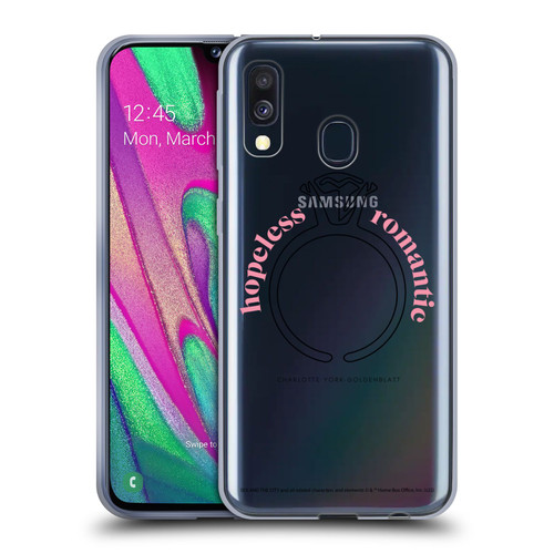 Sex and The City: Television Series Characters Hopeless Romantic Charlotte Soft Gel Case for Samsung Galaxy A40 (2019)