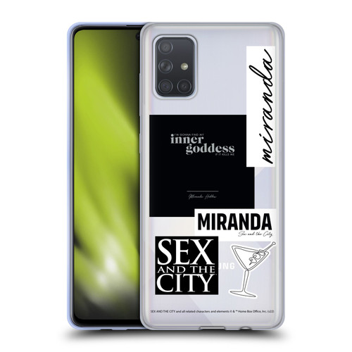 Sex and The City: Television Series Characters Inner Goddess Miranda Soft Gel Case for Samsung Galaxy A71 (2019)