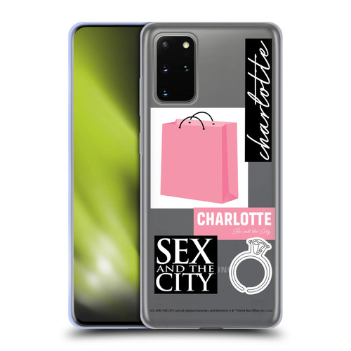 Sex and The City: Television Series Characters Shopping Bag Charlotte Soft Gel Case for Samsung Galaxy S20+ / S20+ 5G