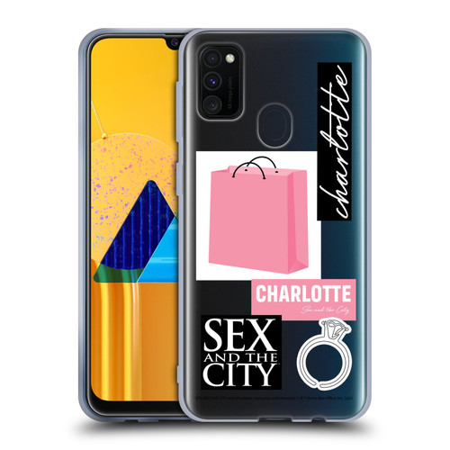 Sex and The City: Television Series Characters Shopping Bag Charlotte Soft Gel Case for Samsung Galaxy M30s (2019)/M21 (2020)