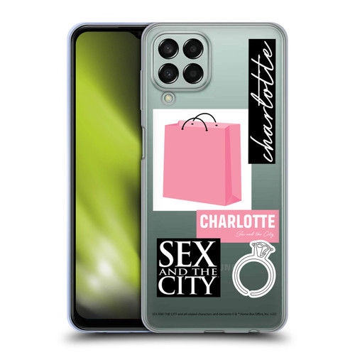 Sex and The City: Television Series Characters Shopping Bag Charlotte Soft Gel Case for Samsung Galaxy M33 (2022)