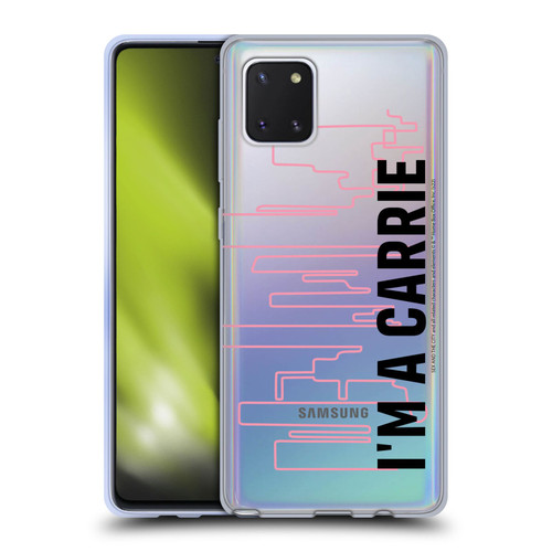 Sex and The City: Television Series Characters Carrie Soft Gel Case for Samsung Galaxy Note10 Lite