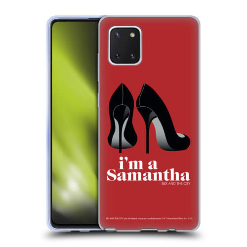 Sex and The City: Television Series Characters I'm A Samantha Soft Gel Case for Samsung Galaxy Note10 Lite