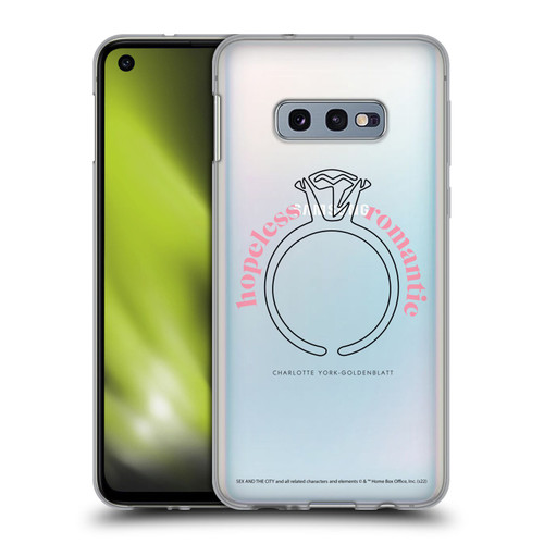 Sex and The City: Television Series Characters Hopeless Romantic Charlotte Soft Gel Case for Samsung Galaxy S10e