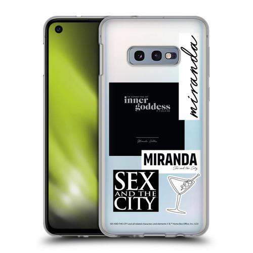 Sex and The City: Television Series Characters Inner Goddess Miranda Soft Gel Case for Samsung Galaxy S10e
