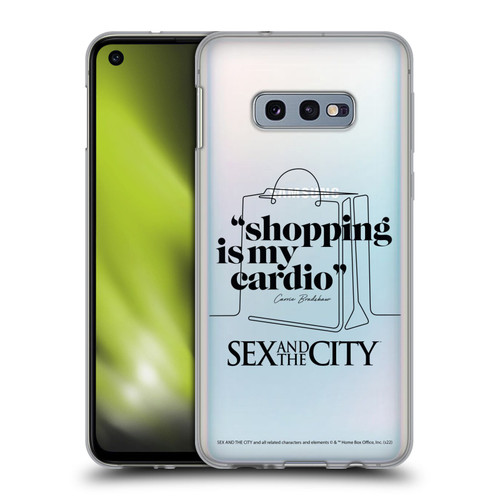 Sex and The City: Television Series Characters Shopping Cardio Carrie Soft Gel Case for Samsung Galaxy S10e