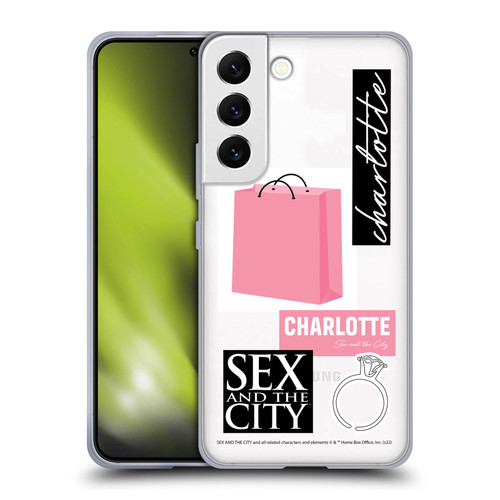 Sex and The City: Television Series Characters Shopping Bag Charlotte Soft Gel Case for Samsung Galaxy S22 5G