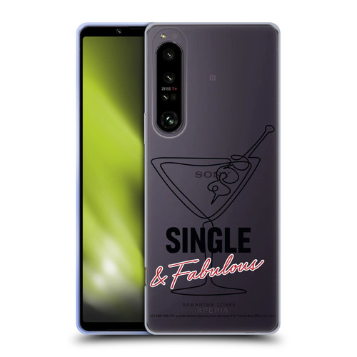 Sex and The City: Television Series Characters Single And Fabulous Samantha Soft Gel Case for Sony Xperia 1 IV