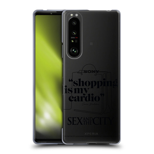 Sex and The City: Television Series Characters Shopping Cardio Carrie Soft Gel Case for Sony Xperia 1 III