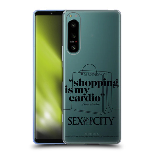 Sex and The City: Television Series Characters Shopping Cardio Carrie Soft Gel Case for Sony Xperia 5 IV