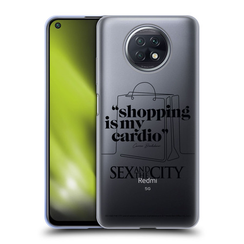 Sex and The City: Television Series Characters Shopping Cardio Carrie Soft Gel Case for Xiaomi Redmi Note 9T 5G