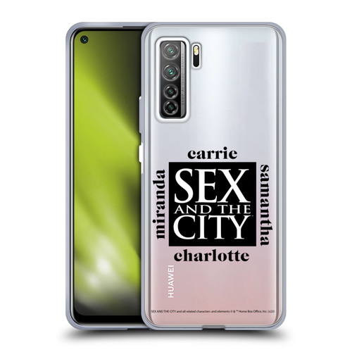 Sex and The City: Television Series Graphics Character 1 Soft Gel Case for Huawei Nova 7 SE/P40 Lite 5G