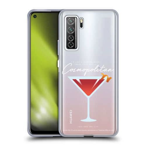 Sex and The City: Television Series Graphics Glass Soft Gel Case for Huawei Nova 7 SE/P40 Lite 5G