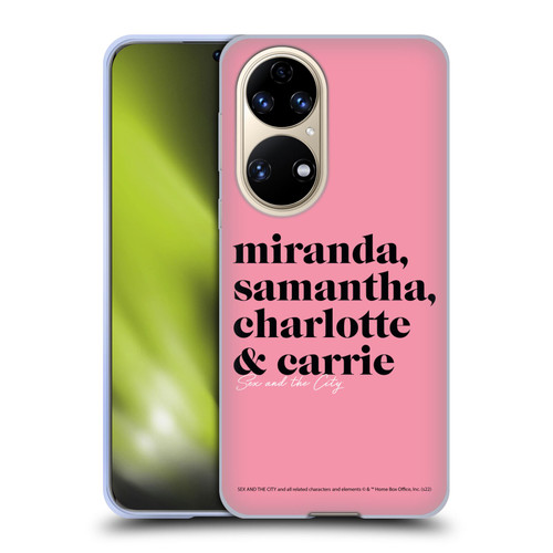 Sex and The City: Television Series Graphics Character 2 Soft Gel Case for Huawei P50
