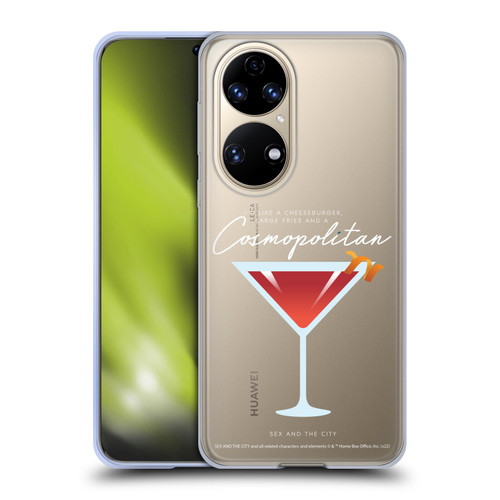 Sex and The City: Television Series Graphics Glass Soft Gel Case for Huawei P50
