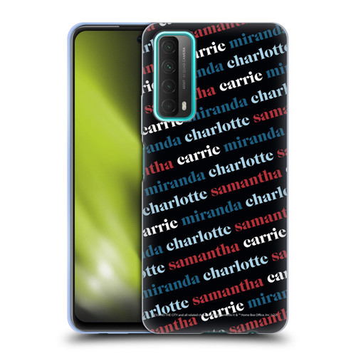 Sex and The City: Television Series Graphics Name Pattern 2 Soft Gel Case for Huawei P Smart (2021)