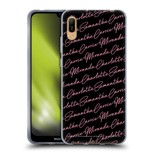 Sex and The City: Television Series Graphics Name Pattern Soft Gel Case for Huawei Y6 Pro (2019)