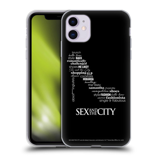 Sex and The City: Television Series Graphics Shoe Soft Gel Case for Apple iPhone 11