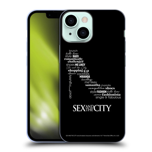 Sex and The City: Television Series Graphics Shoe Soft Gel Case for Apple iPhone 13 Mini