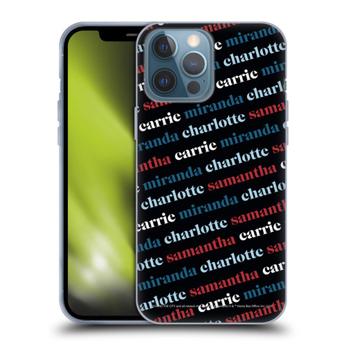 Sex and The City: Television Series Graphics Name Pattern 2 Soft Gel Case for Apple iPhone 13 Pro Max