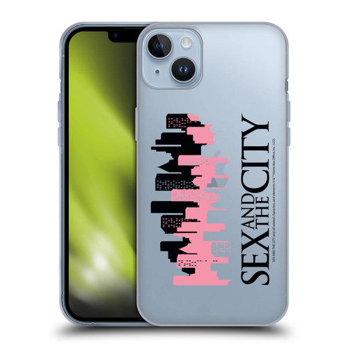 Sex and The City: Television Series Graphics City Soft Gel Case for Apple iPhone 14 Plus