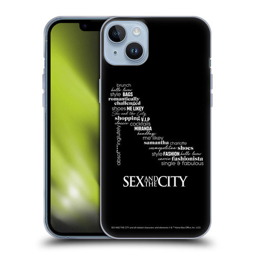 Sex and The City: Television Series Graphics Shoe Soft Gel Case for Apple iPhone 14 Plus