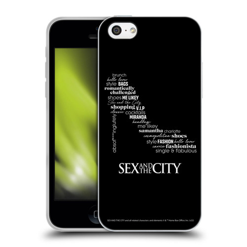 Sex and The City: Television Series Graphics Shoe Soft Gel Case for Apple iPhone 5c