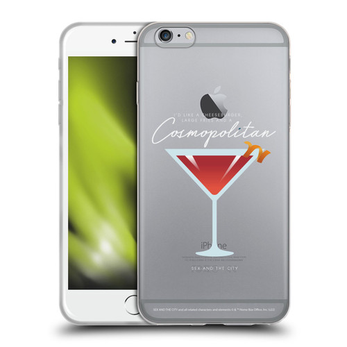 Sex and The City: Television Series Graphics Glass Soft Gel Case for Apple iPhone 6 Plus / iPhone 6s Plus
