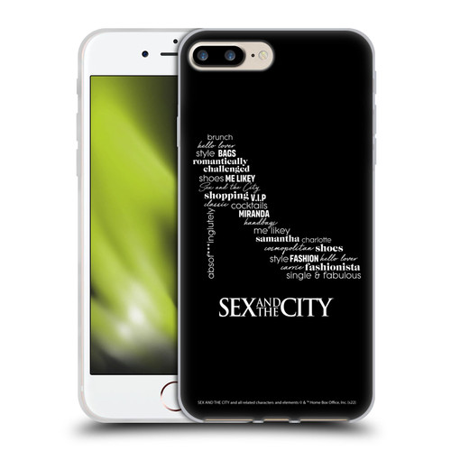 Sex and The City: Television Series Graphics Shoe Soft Gel Case for Apple iPhone 7 Plus / iPhone 8 Plus