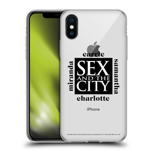 Sex and The City: Television Series Graphics Character 1 Soft Gel Case for Apple iPhone X / iPhone XS