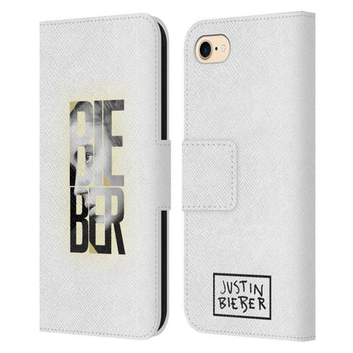 Justin Bieber Purpose B&w Mirror Calendar Text Leather Book Wallet Case Cover For Apple iPhone 7 / 8 / SE 2020 & 2022