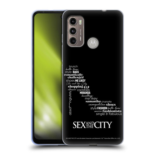 Sex and The City: Television Series Graphics Shoe Soft Gel Case for Motorola Moto G60 / Moto G40 Fusion