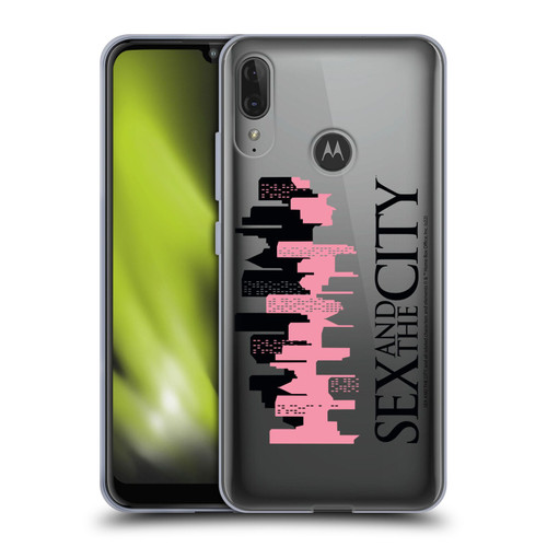 Sex and The City: Television Series Graphics City Soft Gel Case for Motorola Moto E6 Plus