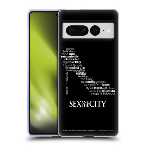 Sex and The City: Television Series Graphics Shoe Soft Gel Case for Google Pixel 7 Pro