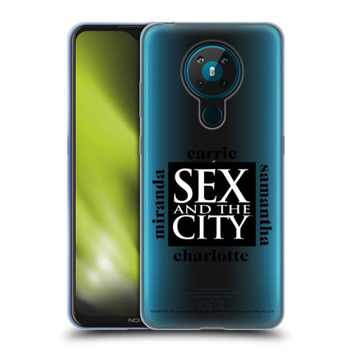 Sex and The City: Television Series Graphics Character 1 Soft Gel Case for Nokia 5.3