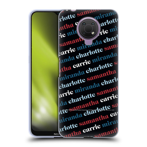 Sex and The City: Television Series Graphics Name Pattern 2 Soft Gel Case for Nokia G10